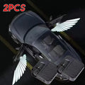 2Pcs Car Angel Wings Welcome Lamp - LED Door Light for Universal Vehicle Models