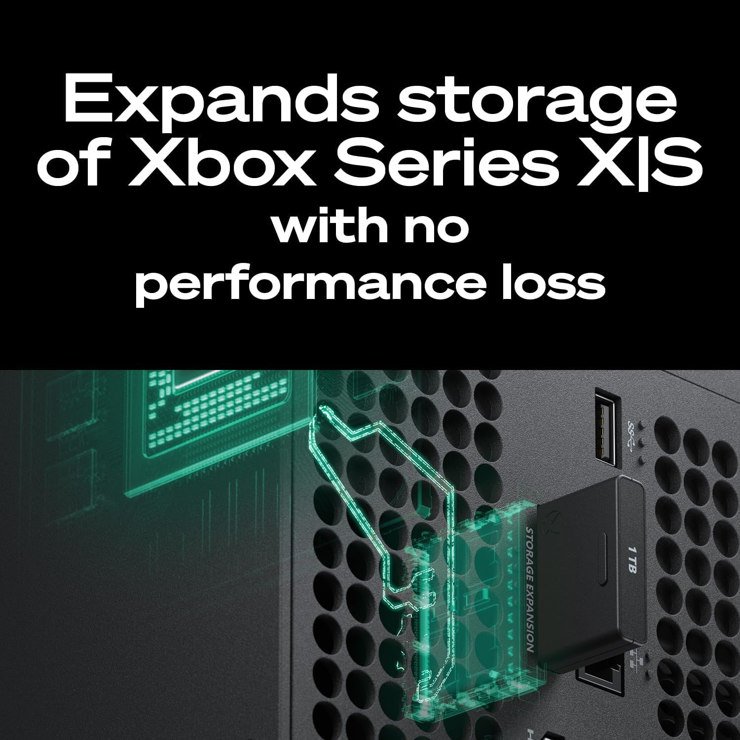 Storage Expansion Card for Xbox Series X|S 1 TB Solid State Drive - Nvme Expansion SSD for Xbox Series X|S (STJR1000400)