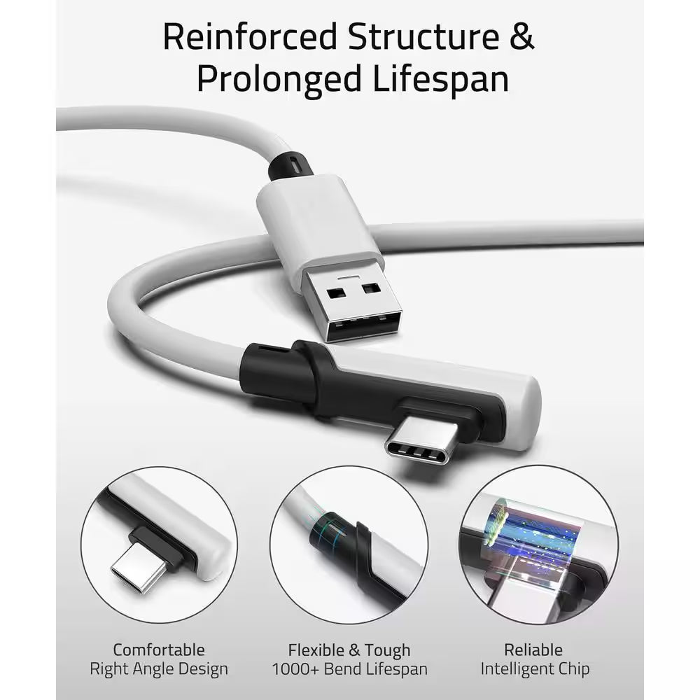 16FT USB 3.0 to USB C Cable for VR Headset High-Speed Data Transfer Compatible with PCVR Oculus Quest 3/3S/2/Pro/Pico 4