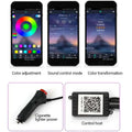 Purple Interior Car LED Light Strip Cigarette Lighter